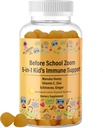 Genérico 5-en-1 Niño de Apoyo Inmunitario Gummy, Manuka Honey, Vitamina C, Zinc, Echinacea, Ginger, Gummy Supplement, Essential Immune Support Gummies for Daily Use, Natural Citrus Flavored - 60 Conde