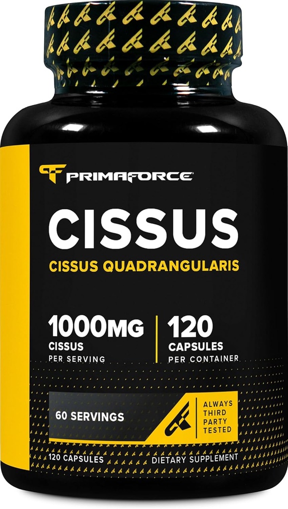 Primaforce Cissus Quadrangularis Extract, 120 Capsules, 1000mg por Serving - Gluten Free, Non-GMO