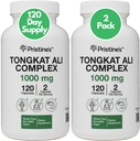 PriSTINE'S Tongkat Ali 1000MG Extract Capsule Supplement (2-Pack) -30 Day Supply - Athletic Performance Support - Mens Health & Lean Muscle Mass - Immunity Support