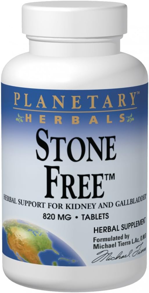 Herbals planetarios Stone Free 820mg Suplemento Herbal Support - 270 Cuadros