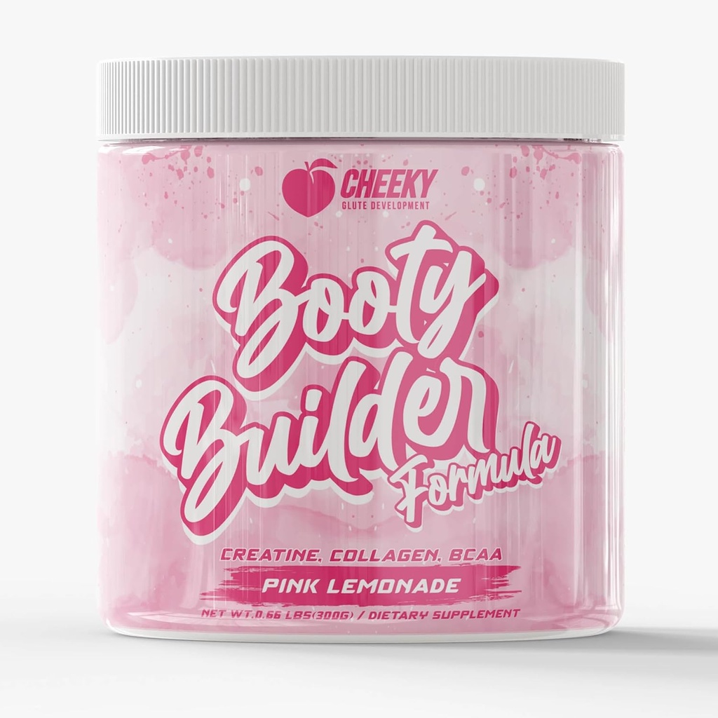 Booty Pump Formula - Pink Lemonade Creatine Blend for Women, BCAAs & Collagen, Muscle Gain &amp; Booty Growth Enhancer, Grit-Free Formula Creatina Para Mujeres Queratina Para Musculos