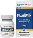 Melatonina de origen superior 10 mg - Suplemento de apoyo al sueño saludable para adultos - Fórmula de melatonina con ayudas de manzanilla Relajación " sueño reparador - 100 tabletas sublinguales de disolución