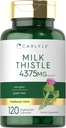 Carlyle Milk Thistle Suplemento TEN 4375mg ANTE 120 Capsules TEN High Potency Extract ← Vegetarian, Non-GMO, Gluten Free