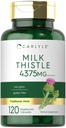 Carlyle Milk Thistle Suplemento TEN 4375mg ANTE 120 Capsules TEN High Potency Extract ← Vegetarian, Non-GMO, Gluten Free
