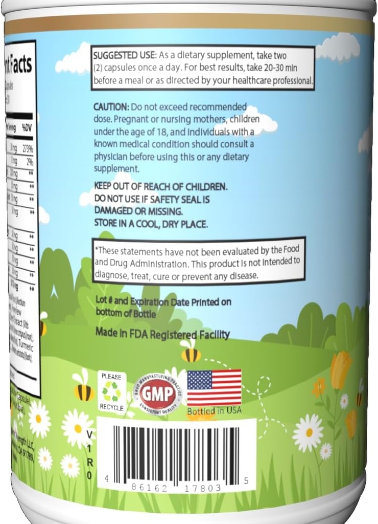 Liver Support - Premium Blend with Milk Thistle, Artichoke, Beetroot &amp; More - Supports Metabolism & Digestive Enzymes - 60 Veggie Capsules - Blended in USA