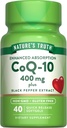 La verdad de la naturaleza CoQ10 400mg ← Softgels Ø Maximum Strength TEN High Absorption ← Non-GMO &amp; Gluten Free Supplement