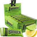 Braven Bar Lemon Lime Energy Bars (1.59 oz, Pack of 20) – Energy Chews with 5g Protein – On-the-Go Energy Snacks for Running, Hiking, and Sports - Gluten Free Snacks for Sustained Energy Boost