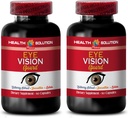 Vitaminas para Cuidado de los Ojos - Maximum Vision Support - Promueve Visión Saludable - l-Taurina Suplemento, Luteína, Fruta de Fresa, Semillas de Grapa, Dihidrato de Quercetina, L-Taurina, Vitamina A Pills, 2 Bot 120 Caps