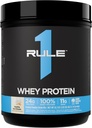 Regla 1 Whey Protein – 24g Proteína de acción rápida de todas las fuentes con EAAs ocurridas naturalmente " BCAAs para recuperación de ejercicios o cualquier uso en cualquier momento (1 libra*, Crema de hielo de vainilla)