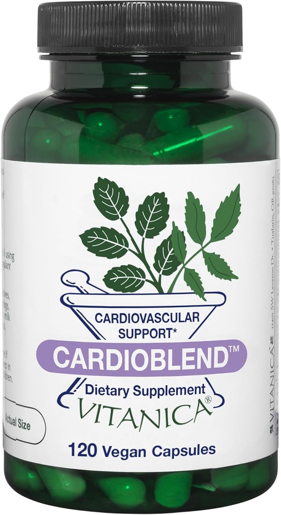 Vitanica CardioBlend, Cardiovascular Support, Vegan, 120 cápsulas