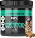 Pet Chef Meow Bites: Premium Pro " Prebiótico Digestion Cat Treats - Mejorar la digestión - Mejor bronceado Fortiflora Probióticos para gatos - Stops Cat Vomiting All Ages