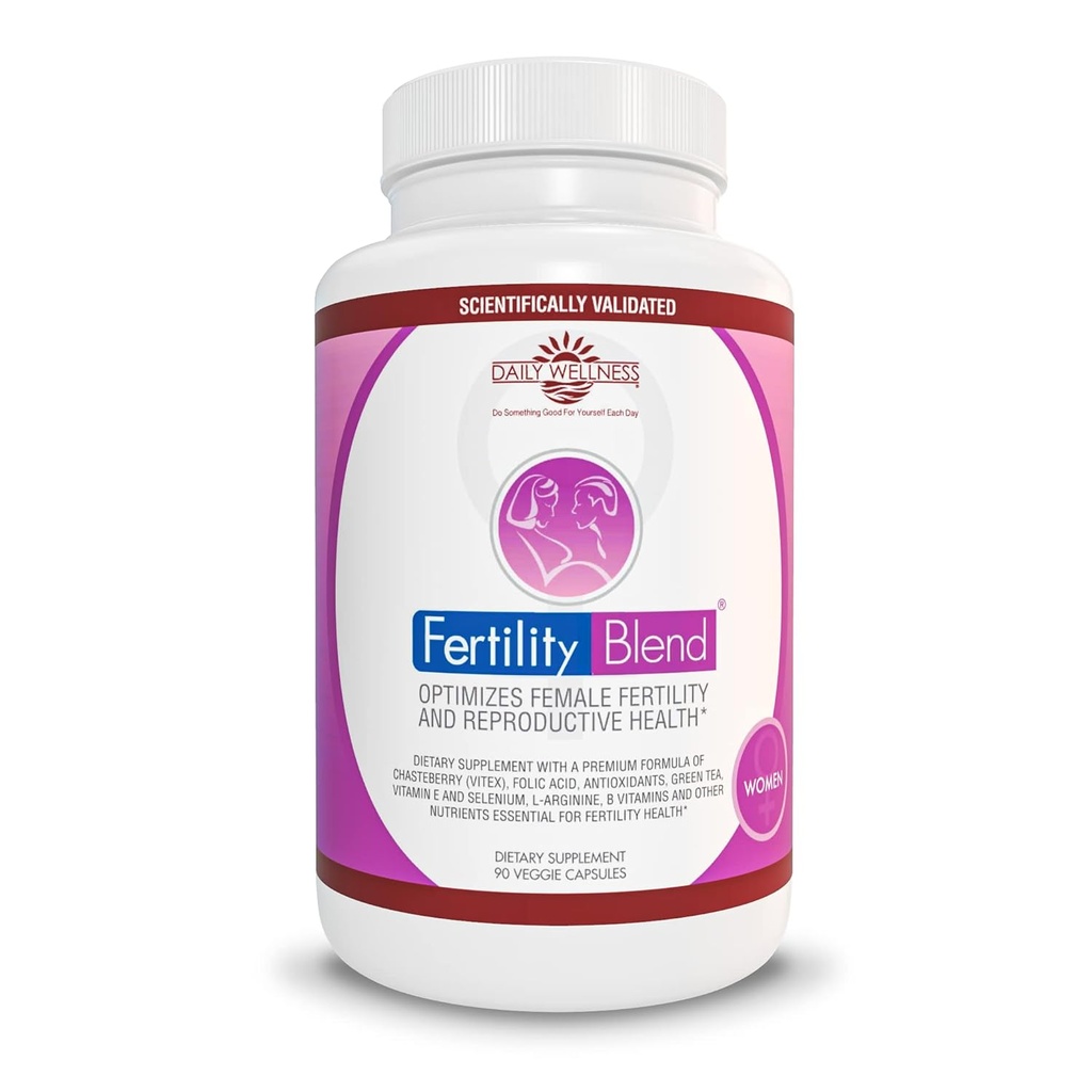 Suplementos de fertilidad para Mujeres - Fertilidad Natural Pills Concepción Ayuda, Regular Hormonas y Ciclo, Balance Ovulation/Vitex, Ácido Fólico, Antioxidantes 90 Veggie Caps, 30 Day Supply