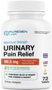 Puregen Labs Urinary Pain Relief  Phenazopyridine HCl 99.5mg Tablets ← Maximum Strength OTC for Fast Relief of UTI Pain, Burning and Bladder discomfort – 72 Count Tablets