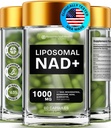 Suplementos Liposomal NAD para Mujeres Resveratrol NAD + Suplemento w/Berberine, Quercetin, Noni ← Boosts NAD Anti-Aging, Bravfin Support, Gut Heath - 60 cápsulas