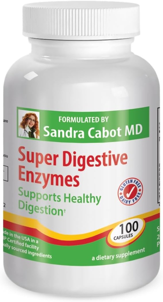 Super Digestive Enzymes - Suplemento de Enzyme Digestivo, Mejor Digestión, Metabolismo " Absorción Nutriente, Bloating and Gas Relief, Constipation Relief