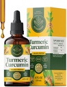 HERBAMAMA Turmeric Liquid Drops - Vegan Immune, Digestive &amp; Mobility Support with Turmeric Curcumin with Black Peppe Extract - Non-GMO, Alcohol &amp; Sugar-Free Antioxidant Supplement - 56-Day Supply