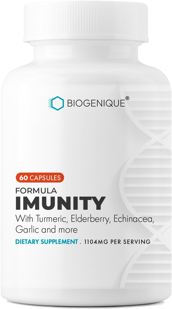 Formula Immunity, Vitamina C, E, B6, Zinc, Immune Support Supplement with Vitamins & Minerals, Supports a Healthy Immune System 60 Capsules - Made in USA - Vegan, Non-GMO, Gluten Free
