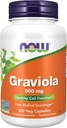 AHORA Suplementos de alimentos, Graviola (Annona muricata) 500 mg, Función de células sanas*, 100 cápsulas de verduras