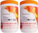 Youngevity Beyond Tangy Tangerine 2.0 Citrus Peach Ultimate Multi-Vitamin & Mineral Complex - Hecho con alimentos naturales y completos TEN 8.000 ORAC TEN 2 Canisters