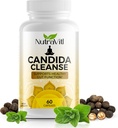 Candida Cleanse (60 capsules) Advanced Intestinal Overgrowth Detox - Incluye la hoja de orégano, Wormwood, Black Walnut - promueve la salud digestiva y la regularidad para mujeres y hombres