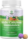 Naturalezas Artesanía Tasty Kids Calcium Gummies - Vitamina D &amp; Calcium Gummies for Children - Vitamina con &amp; D para el desarrollo del hueso muscular Gelatin-Free Kosher Childrens 60ct (1 Pack)