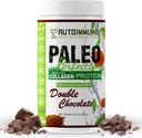 Paleo Perfection Doble Chocolate Grass Colágeno de carne de vaca con Stevia - Paleo, Keto, SCD, AIP Protein Powder con Apple Fiber, Carrot & Broccoli - Protein Powder &amp; Superfood Blend