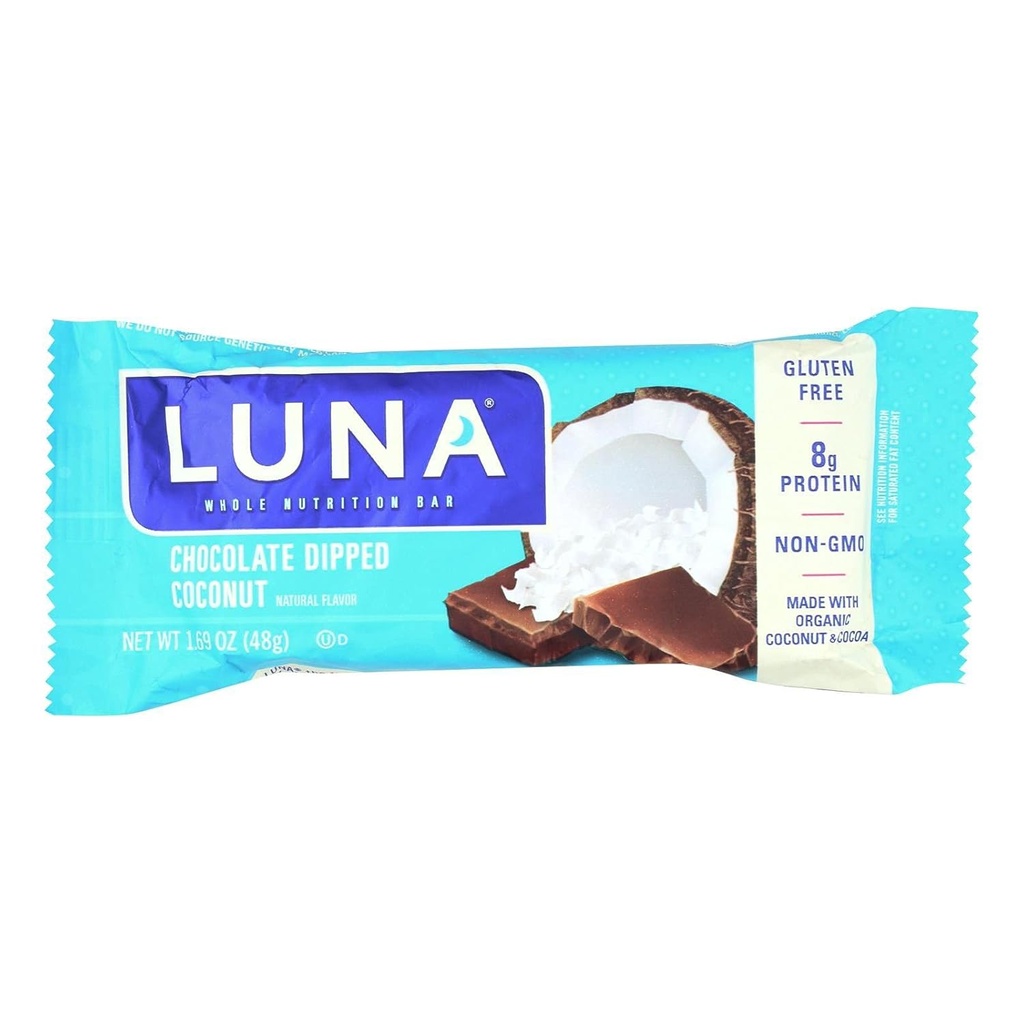 Clif Bar Luna Bar - Cacahuete de chocolate orgánico - Caso de 15 - 1.69 Oz