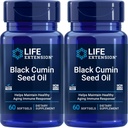 Extensión de vida Aceite de semilla de cumino negro, 60 softgels (Pack of 2)