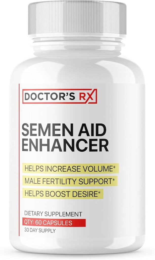 DRX Semen Volume Booster ¦ Boost Desire, Mood, Energy, Load Size  Maca, Muira Puama + 7 Más Ingredientes potentes ultra dosificados ← Fórmula 3er partido testada para la pureza &amp; USA Bottled - 60 cápsulas