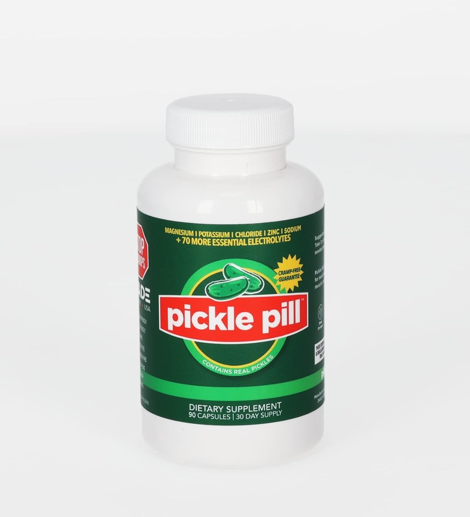 Defensa de calambres, recuperación rápida del músculo, calambres de las piernas, sin cápsulas de sabor de jugo de Pickle, Polvo de hidratación electrolítica, relajante muscular con vitaminas Magnesio, potasio, vitamina D3, 90 tabletas