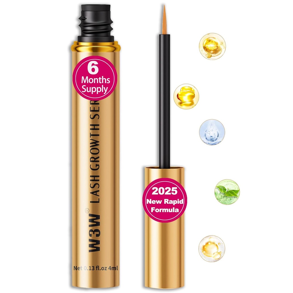 Lash serum, 2025 Upgraded, Rapid Eyelash Growth Serum for Stronger,Healthier Lashes,Eyebrow Growth Serum,Natural Ingredients(Upgraded Lash Surem)