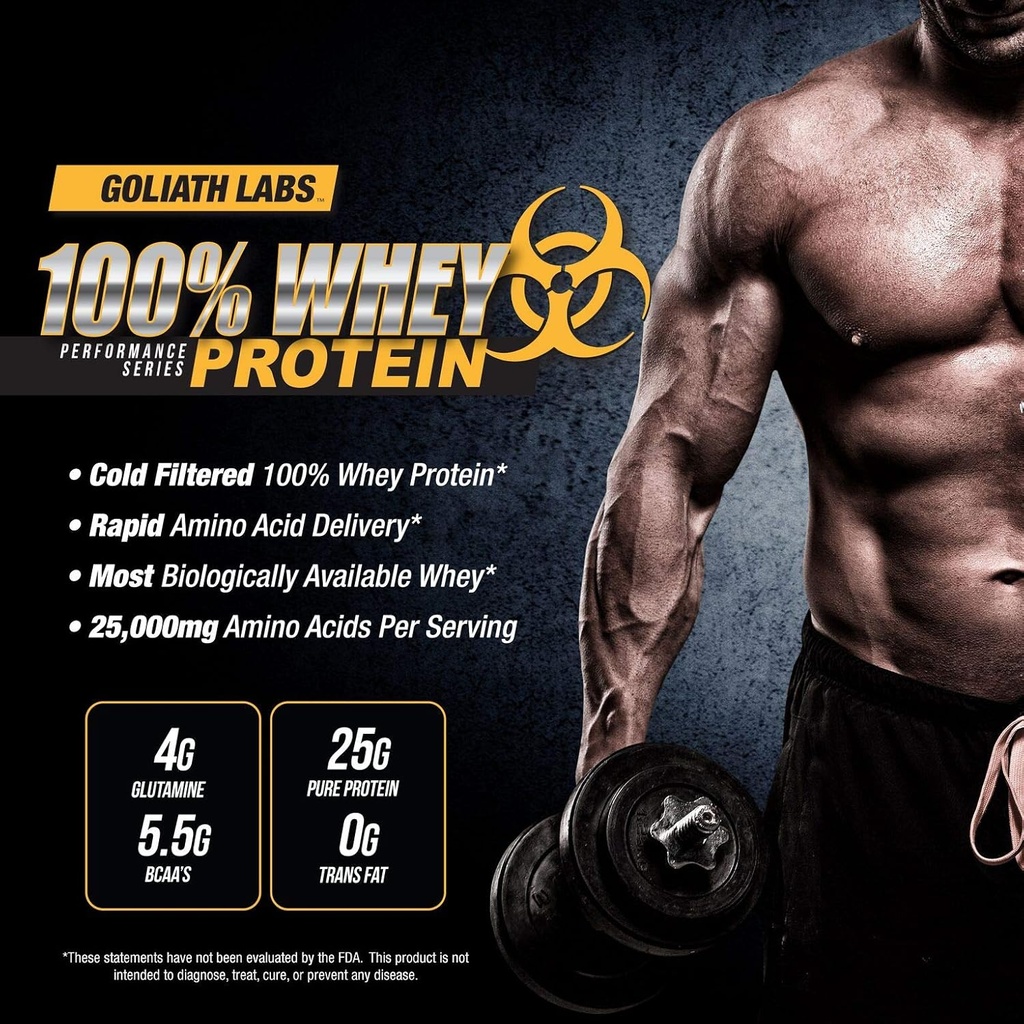 Goliat Labs 100% Whey Protein Powder 20 lb (Vanilla)