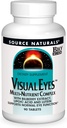 Fuente Naturales Ojos Visuales Suplemento dietético - Complejo Multi-Nutrient con Extracto de Bilberry, Ácido Lipóico y Luteína - 90 Tabletas