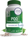 Health Thru Nutrition PQ 20mg 60 Servings Pyrroloquinoline Quinone as PureQQQ ← Mitocondrial Biogenesis ← Certified Vegan ← Non-GMO Gluten Soy Free Capsules Tortura Clean Label PQ Suplemento