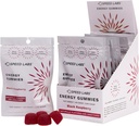 Laboratorios de velocidad Caffeine Energy Gummies Black Raspberry Natural, 25 mg de cafeína, Taurine, B-Vitamins por pieza, 32 piezas (8 paquetes) Vegan, Gluten Gratis, 1g Añadido Sugar