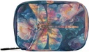 Burbuja Dragonfly Flowers Travel Pill Case, Weekly Portable Pill Box 7 Days Pill Organizer to Hold Medicine Vitamin Supplement with Zipper for Travel