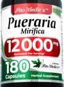 FITO MEDIC'S Lab TENIDO pueraria mirifica TEN180 cápsulas TEN 12000 mg ANTE pueraria mirifica Capsules ANTERITO Suplemento para Mujeres ANTE Concentrate Extract TENIDO Ultra alta Absorción.