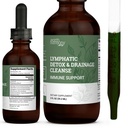 Tierra Harmony Lymphatic Drainage Drops, Lymph Detox - Suplemento con Soursop, Cat's Claw Bark, Astragalus, Wormwood, Lymph Node Detox, Lymphatic Support Cleanse (2 Oz)