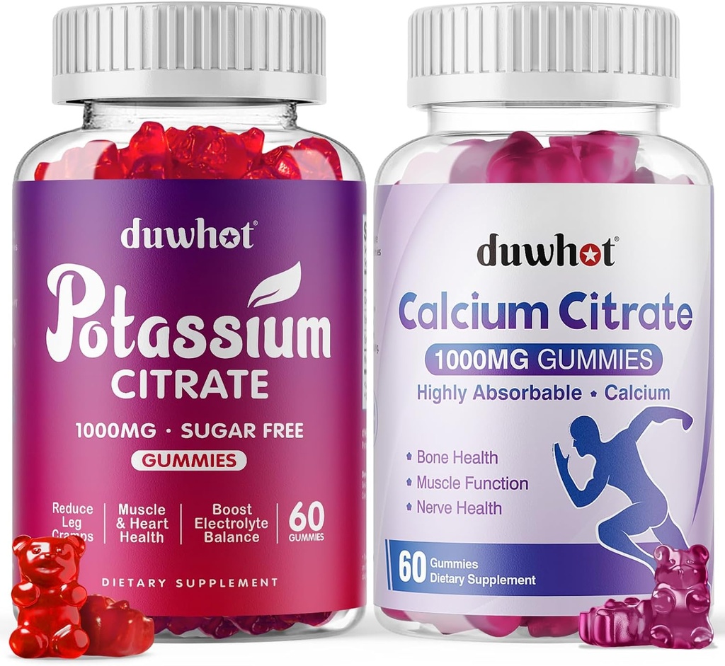 Citrate de potasio 1000mg Gummies Calcio Citrate 1000mg Gummies,Deporte Leg Cramp, Bone &amp; Muscle Health
