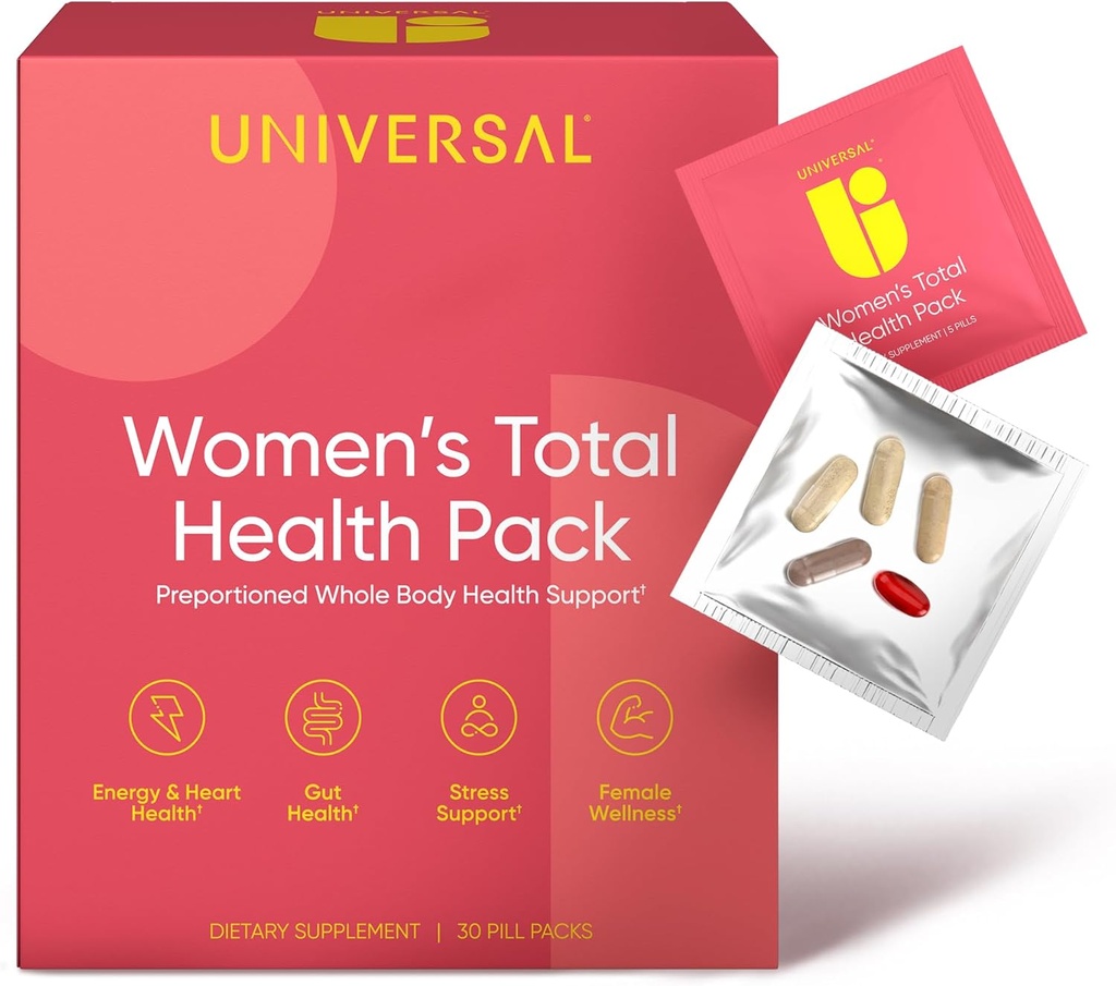 Paquetes de vitaminas diarias de la salud de las mujeres - todo en una multivitamina para las mujeres, vitaminas esenciales " minerales para la energía, estrés, digestión " salud de las mujeres, suplemento de bienestar femenino, 30 paquetes