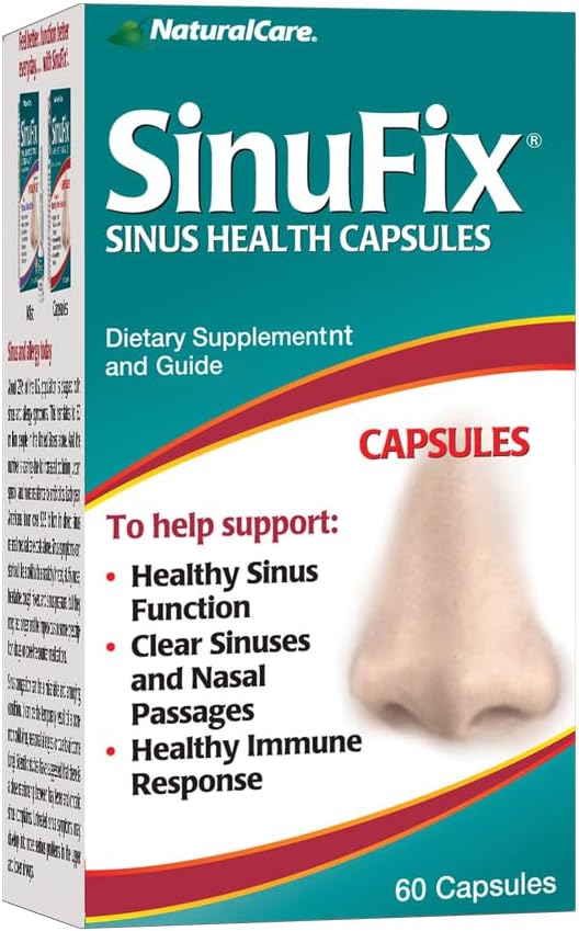 NaturalCare SinuFix Capsules, promueve la función sana del sinus, 60 Cuenta