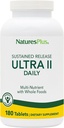 NaturesPlus Ultra II Daily - 180 Tablets - Multivitamin with Whole Foods for General Well-Being - Supports Energy & Immune Health - Sustained Release - 180 Servings
