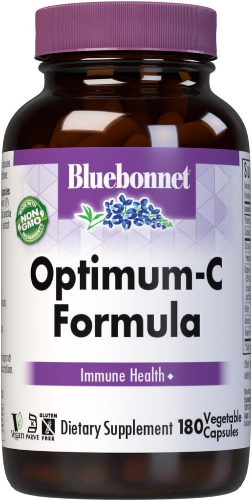 BlueBonnet Optimum C Fórmula Capsules Vegetable, 180 Conde