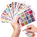 383Pcs Pill Organizer Medicine Labels, Pre-Cut Medicine Stickers Travel Daily Pill Container Labels with 34 Sheets Pill Box Lables Pill Organizer Stickers of Brands+4 Sheets Blank Stickers(351+32PCS)