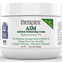Theraplex AIM - Anti Itch Cream (2 oz) – 1% de hidrocortisona para Itchy Skin Relief, crema hidratante para Eczema, Dermatitis seborreica. Seguro para niños. Alivia la piel picante con fuerza máxima.