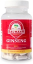 Baumann Wisconsin Ginseng Capsules 130 Pills 400 mg – Pure American Ginseng Root Extract Powder en cada píldora - 100% Natural Panax Ginseng Suplemento para Immune Support, Focus and Energy