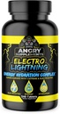 Suplementos Angry Electro Lightning Energy Hydration Complex Electrolyte Tablets - Hydrate with Calcium, Magnesium, Sodium, Potassium &amp; Caffeine Pills (240ct, 120 Day Supply)