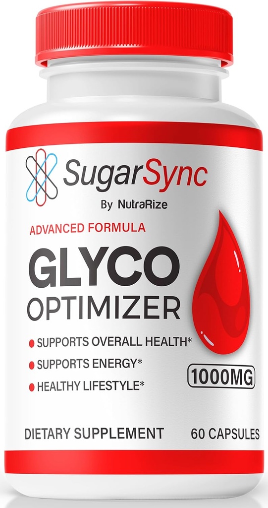 NutraRize Sugar Sync Glyco Optimizer Capsules, SugarSync Glyco Optimiser, Sugar Sync Joint Optimizer, Sugar Sync Gluco Cleanse Detox Formula, SugarSync Glycol Reviews (60 cápsulas)