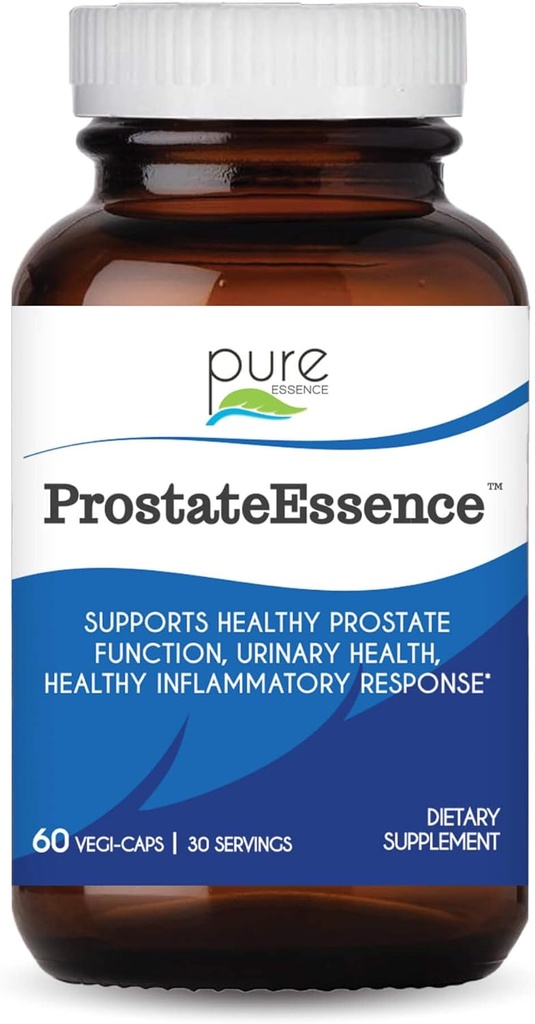 Laboratorios de Esencia Pura Esencia de Prostata w/Vitamin D3, Selenium, Zinc Suplementos y Más - Mens Vitaminas y Suplemento Herbal para la Salud de Prostata w/Beta Sitosterol - 60 Caps para Hombres