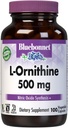 Bluebonnet Nutrition L-Ornithine 500mg, Free-Form Amino Acid, for Healthy Protein Metabolism*, Soy-Free, Gluten-Free, Non-GMO, Kosher Certified, Vegan, 100 Vegetable Capsules, 100 Servings